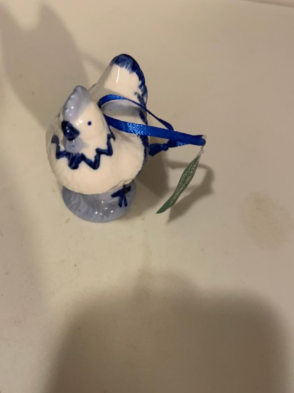Porcelain ROOSTER Christmas Ornament by Kurt Adler 3" Tall NWT